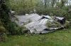 Quonset blown to Bryan yard Image